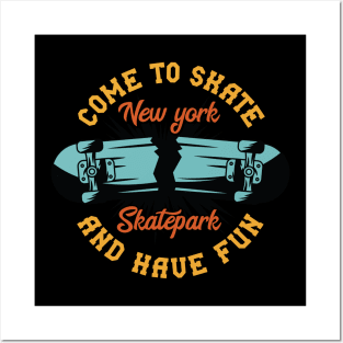 New York Skatepark Posters and Art